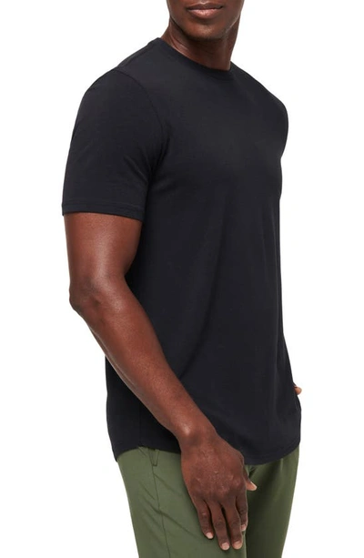 Shop Travis Mathew Cloud Crewneck T-shirt In Black