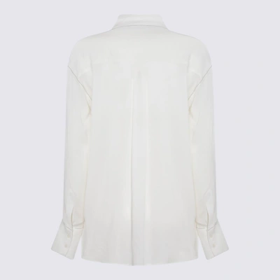 Shop Fabiana Filippi White Viscose Blend Shirt