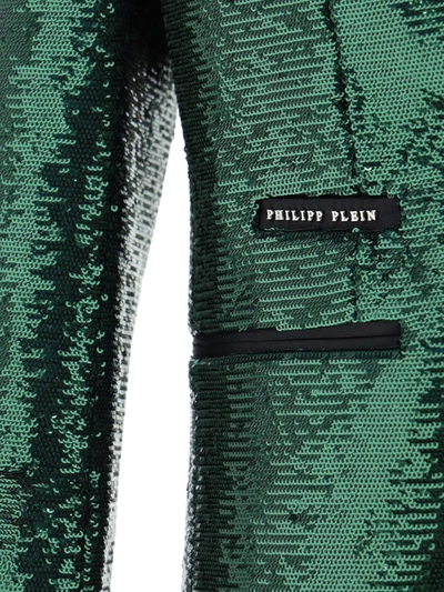Shop Philipp Plein Blazers E Vests In Green