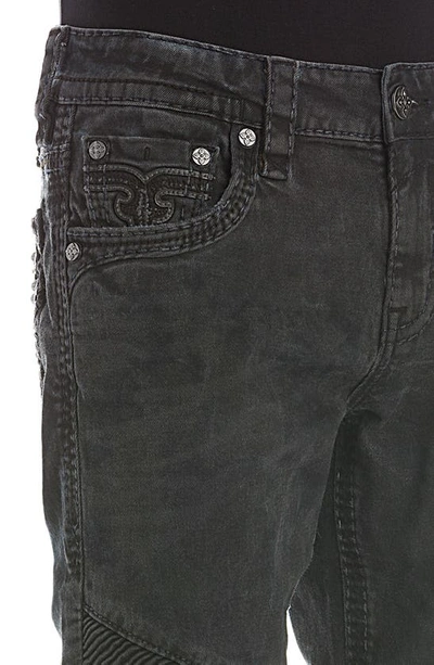 Shop Rock Revival Tie Dye Biker Moto Skinny Jeans In Granger K200