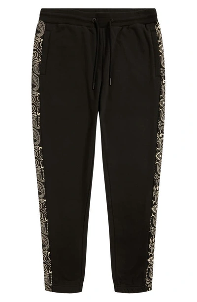 Shop Crooks & Castles Crooks And Castles Paisley Knives Joggers In Black