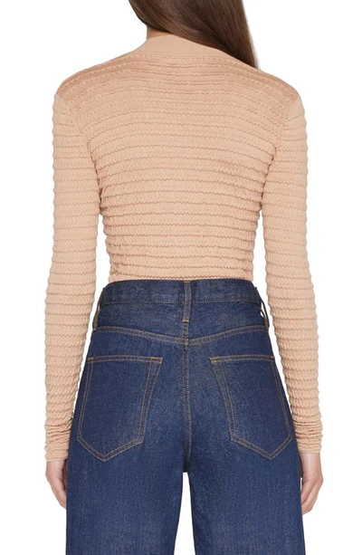 Shop Frame Silk & Cotton Blend Sweater In Blush