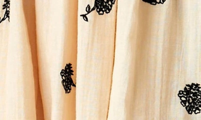 Free People Tori Floral Embroidered Minidress In Tea Combo