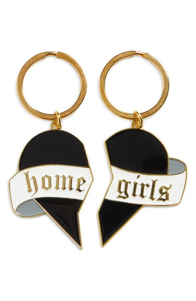 Shop Bella Dona Homegirls Key Chain Set In Gold