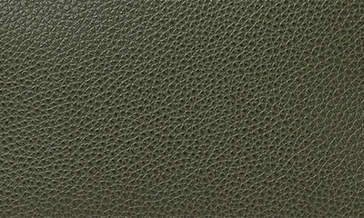Shop Longchamp Small Le Foulonné Leather Crossbody Bag In Khaki