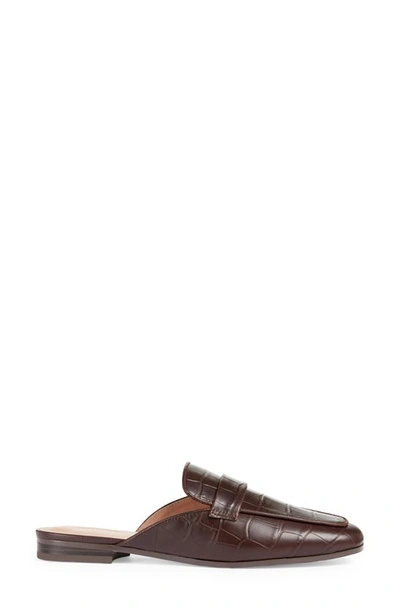 Shop Nordstrom Acasia Loafer Mule In Brown Brunette Croco