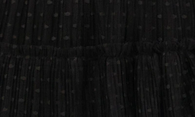 Shop 1.state Long Sleeve Plissé Point D'esprit Minidress In Rich Black