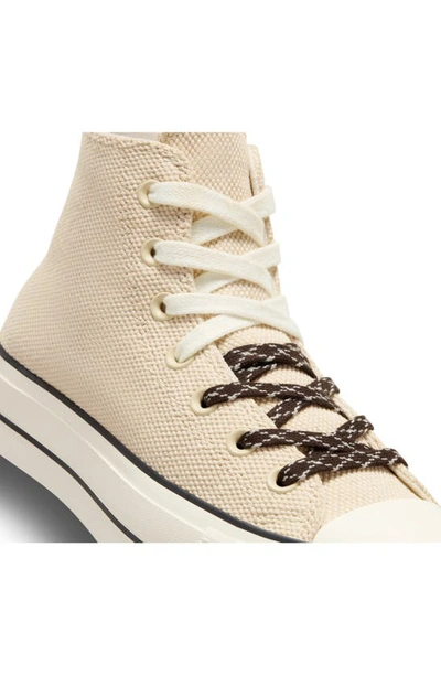 Shop Converse Chuck Taylor® All Star® Lift High Top Sneaker In Egret/ Black/ Fresh Brew