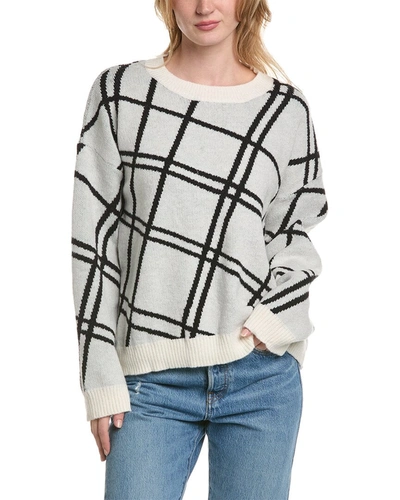 Shop Luxe Always Grid Sweater In White