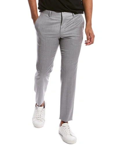 Shop Hugo Boss Genesis Wool Trouser In Grey