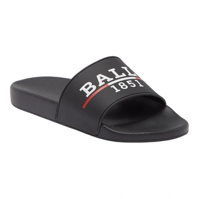 Shop Bally Samuel Men's 6238702 Black Rubber Pool Slide Sandals