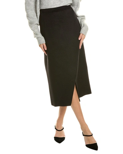 Shop Michael Kors Scissor Wool, Angora, & Cashmere-blend Skirt In Black