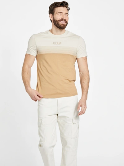 Guess Factory Rami Color-blocked Tee In Beige