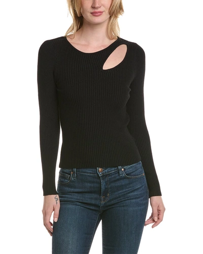 Shop Luxe Always Cutout Sweater In Black