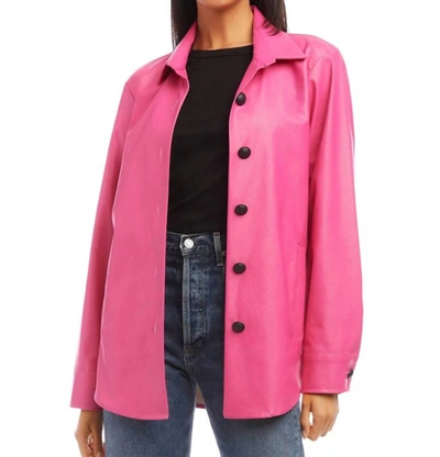 Shop Fifteen Twenty City Jacket In Hot Pink