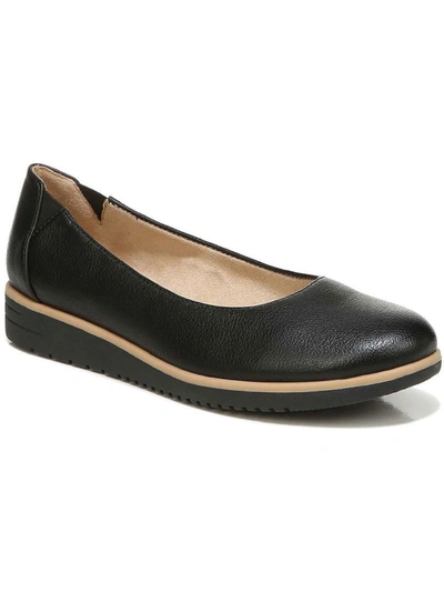 Soul Naturalizer Idea Womens Padded Insole Slip On Ballet Flats In Black