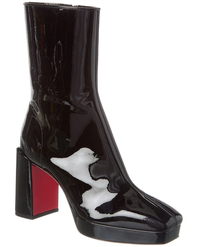 Shop Christian Louboutin Alleo 90 Patent Boot In Black