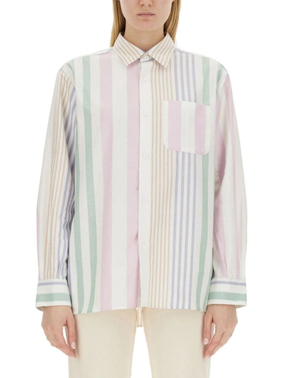 Shop Apc A.p.c. Shirt "sela" In Multicolour