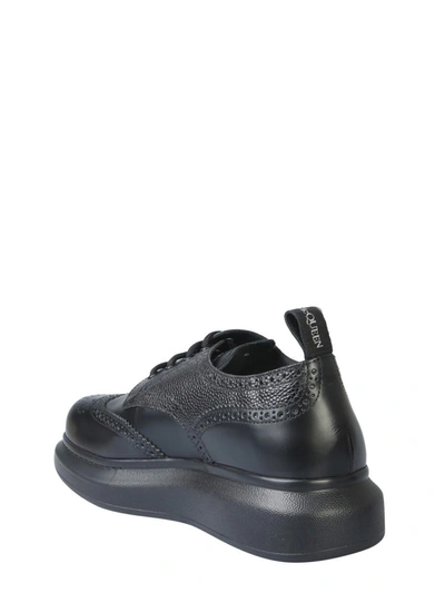 Shop Alexander Mcqueen Big Sun Derby Lace-up In Black