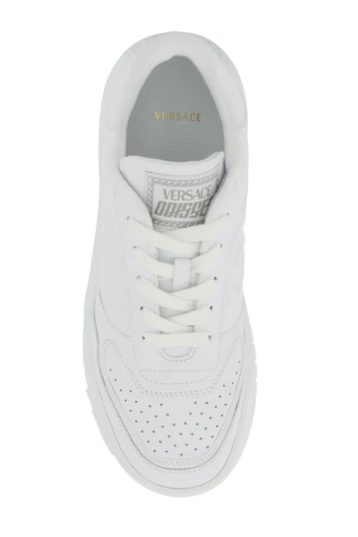 Shop Versace 'odissea' Sneakers In White