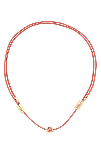 Shop Versace Necklaces In Pink