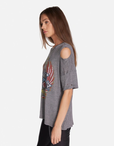 Lauren Moshi Kierstyn Aerosmith Tour In Heather Grey