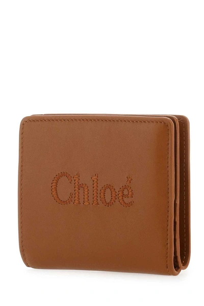 Shop Chloé Chloe Wallets In Camel