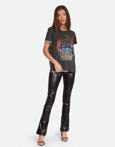Lauren Moshi Wolf Aerosmith Tour In Pigment Black