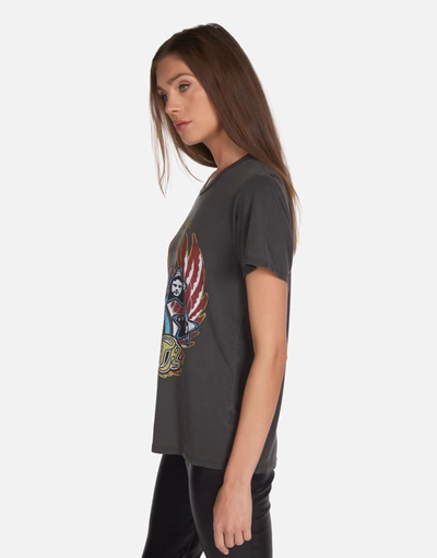 Lauren Moshi Wolf Aerosmith Tour In Pigment Black