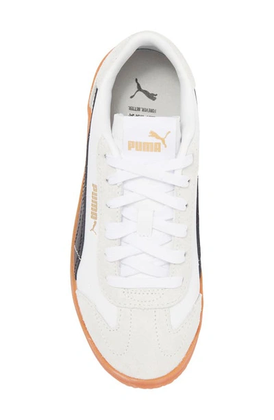 Shop Puma Kids' Club 5v5 Sneaker In  White- Black-gray
