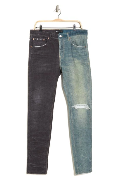Shop Purple Brand P001 Low Rise Skinny Jeans In Black Indigo Print