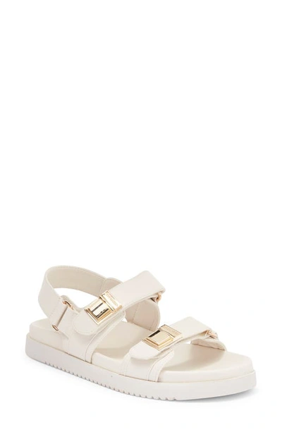 Steve Madden Marnie Slingback Sandal In Bone Leather