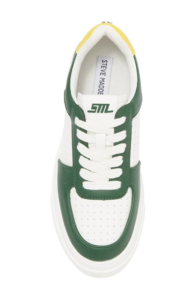 Shop Steve Madden Ledge Platform Sneaker In Green Multi