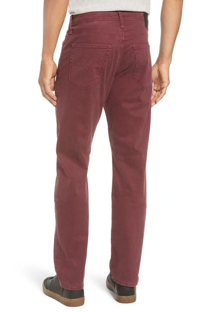 Ag Sud Print Slim Straight Leg Pants In Micro Geo Rich