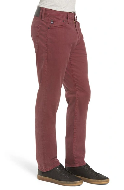 Ag Sud Print Slim Straight Leg Pants In Micro Geo Rich