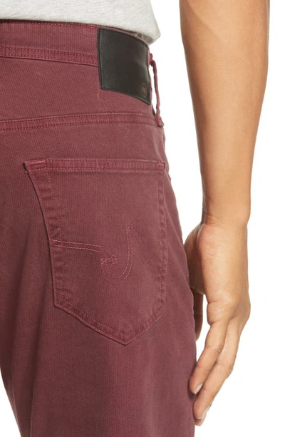 Ag Sud Print Slim Straight Leg Pants In Micro Geo Rich