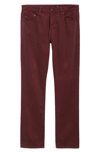 Ag Sud Print Slim Straight Leg Pants In Micro Geo Rich