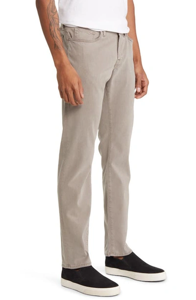 Shop Frame L'homme Slim Fit Five-pocket Twill Pants In Stone Grey
