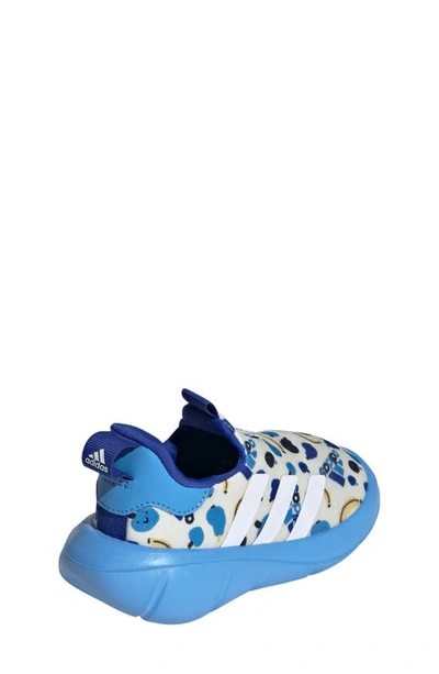 Shop Adidas Originals Kids' Monofit Trainer Sneaker In Ivory/ White/ Blue Burst