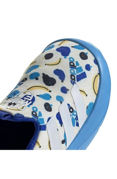 Shop Adidas Originals Kids' Monofit Trainer Sneaker In Ivory/ White/ Blue Burst
