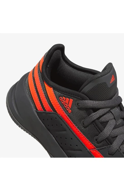 Shop Adidas Originals Kids' Front Court Basketball Shoe In Carbon/ Grey/ Solar Red