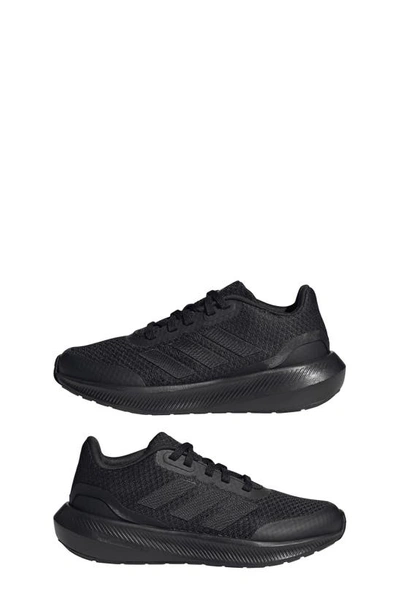 Shop Adidas Originals Kids' Runfalcon 3 Running Shoe In Black/ Black/ Black