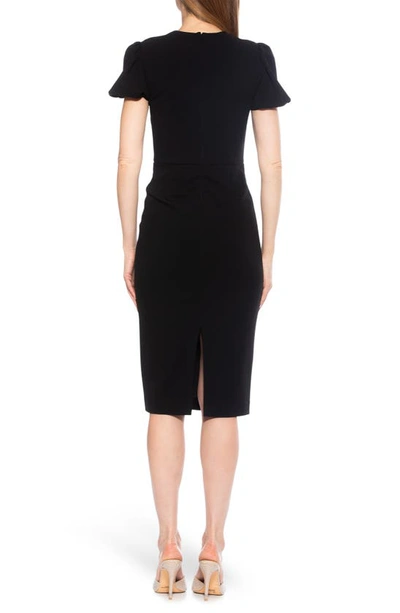 Alexia Admor Micaela Sweetheart Neck Sheath Dress In Black