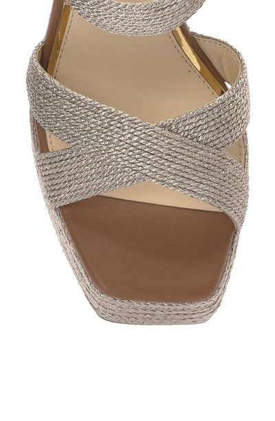 Shop Jessica Simpson Brycen Platform Sandal In Platino 02