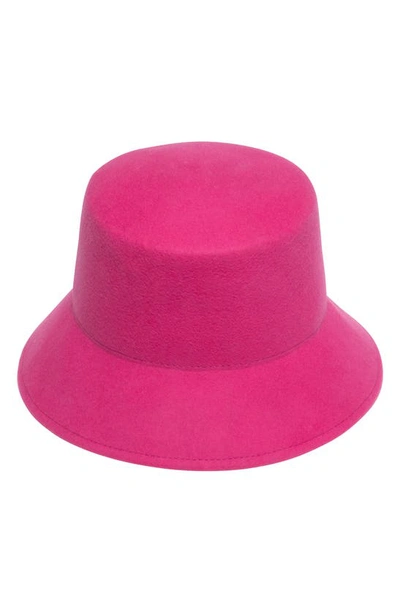 Shop Eugenia Kim Jonah Wool Bucket Hat In Fuchsia