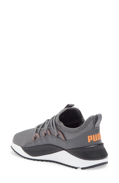 Shop Puma Kids' Pacer Future Sneaker In Cool Dark Gray-rickie Orange