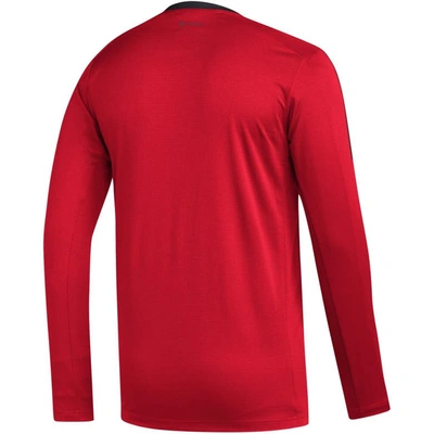 Shop Adidas Originals Adidas Red Carolina Hurricanes Aeroready® Long Sleeve T-shirt