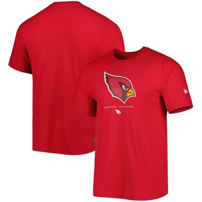 Shop New Era Cardinal Arizona Cardinals Combine Authentic Ball Logo T-shirt