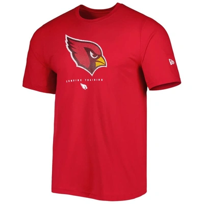 Shop New Era Cardinal Arizona Cardinals Combine Authentic Ball Logo T-shirt