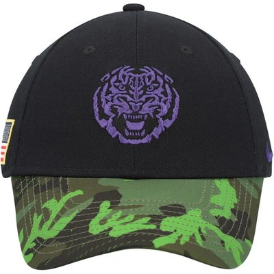 Shop Nike Black/camo Lsu Tigers Veterans Day 2tone Legacy91 Adjustable Hat